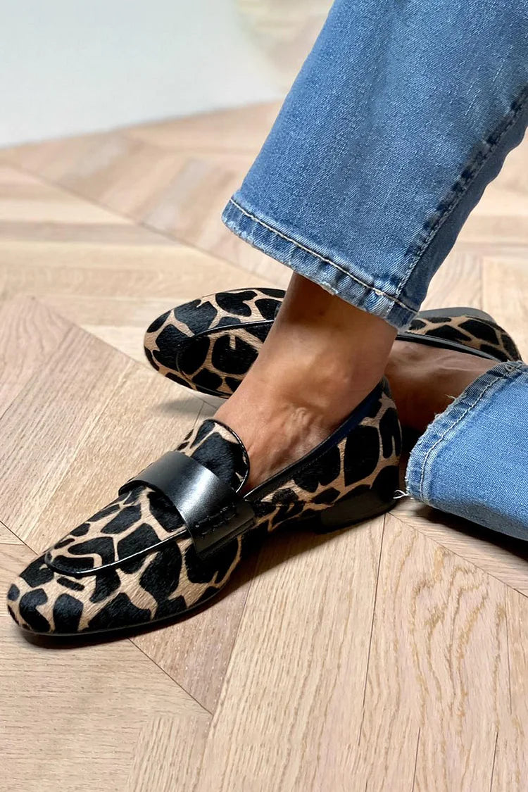 BELMONTE MILANO | MOCASSINO ANIMALIER CON DETTAGLIO ELEGANTE
