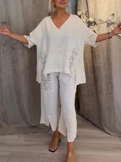 Completo Estivo a Due Pezzi con Eleganza Naturale