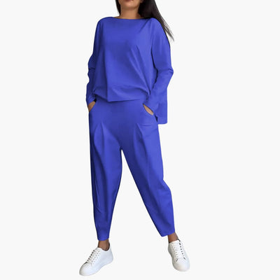 Anna | Set Comodo a Due Pezzi con Collo Rotondo