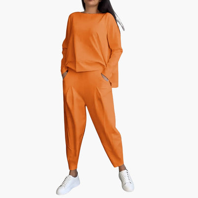 Anna | Set Comodo a Due Pezzi con Collo Rotondo