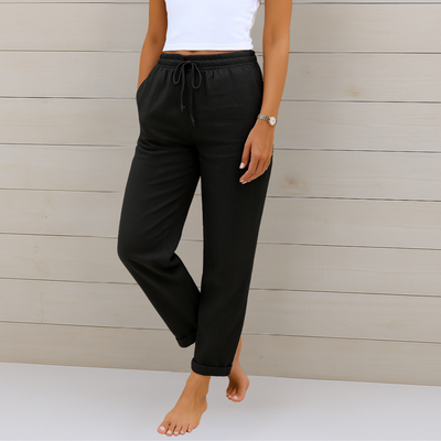 MAYLORA | Pantaloni in lino elasticizzati premium traspiranti