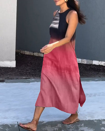 Anette | Abito senza maniche con scollo rotondo