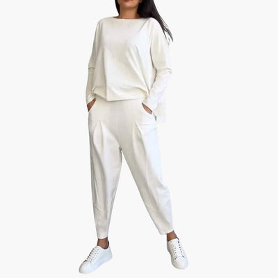 Anna | Set Comodo a Due Pezzi con Collo Rotondo