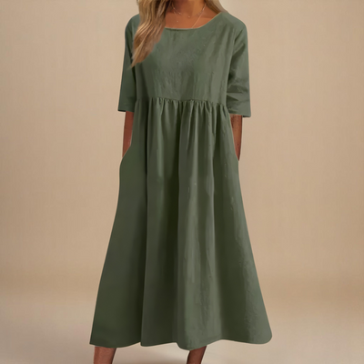 Leviana™ | Abito in Cotone Flattering
