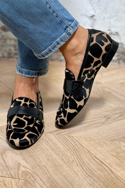 BELMONTE MILANO | MOCASSINO ANIMALIER CON DETTAGLIO ELEGANTE