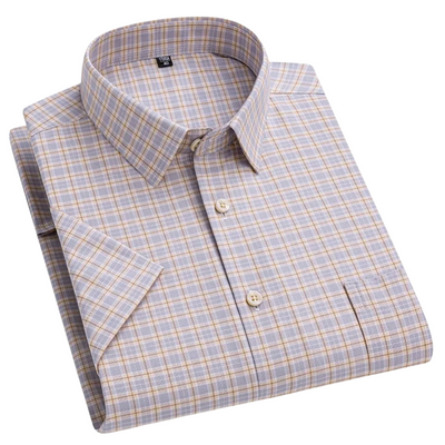 Camicia di Cotone a Maniche Corte