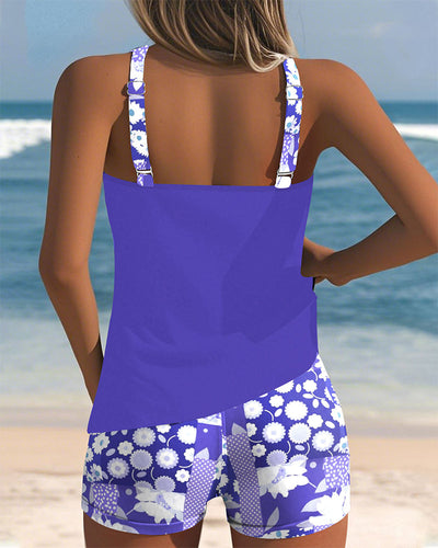 SABRINA | Costume da bagno a due pezzi con vestibilità confortevole e stile floreale da spiaggia