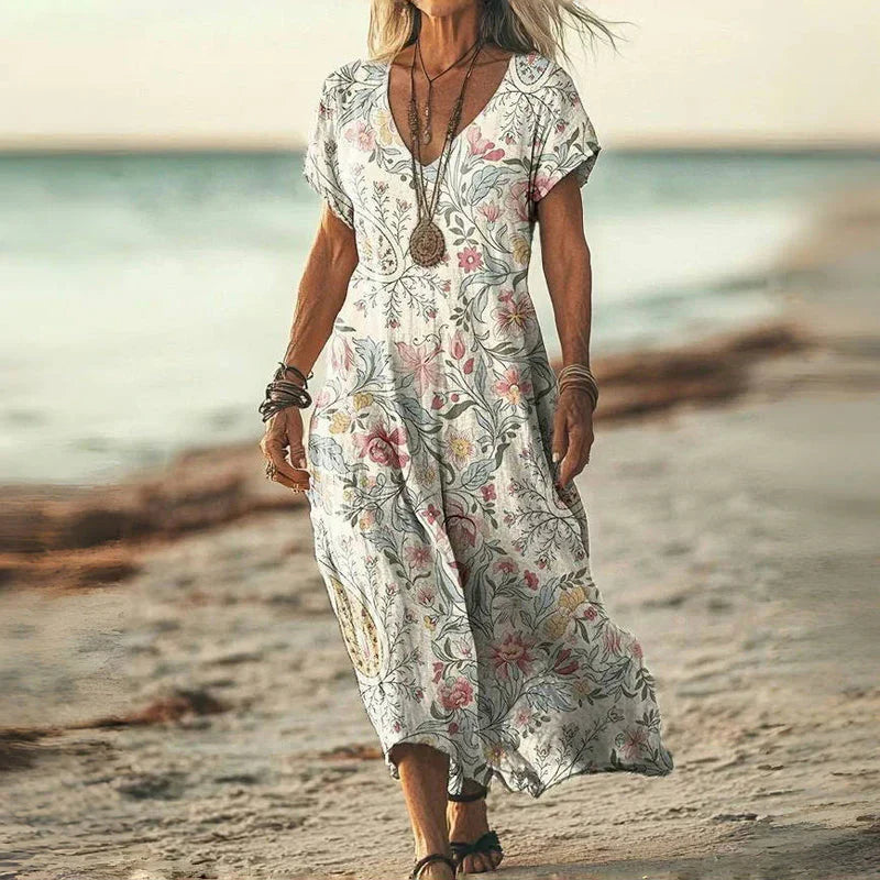 Luna | Abito con Gradiente Vintage e Tocco Estivo