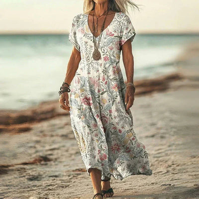 Luna | Abito con Gradiente Vintage e Tocco Estivo