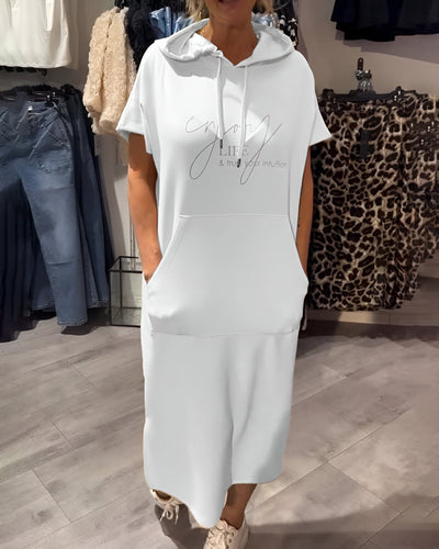 Saskia™ | Vestito con Cappuccio Casual