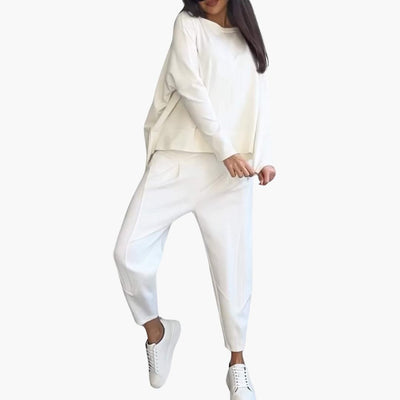 Anna | Set Comodo a Due Pezzi con Collo Rotondo