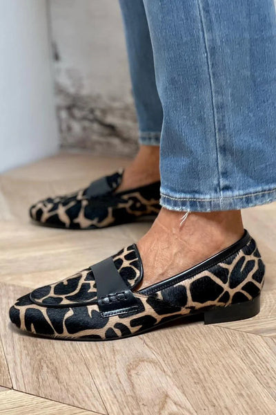 BELMONTE MILANO | MOCASSINO ANIMALIER CON DETTAGLIO ELEGANTE