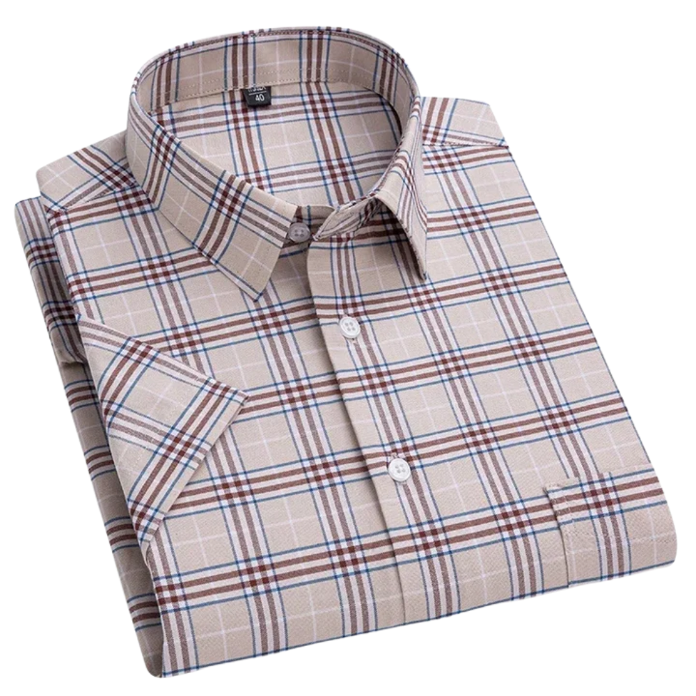 Camicia di Cotone a Maniche Corte