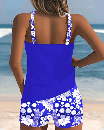 SABRINA | Costume da bagno a due pezzi con vestibilità confortevole e stile floreale da spiaggia