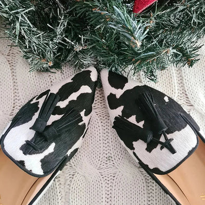 BELMONTE MILANO | MOCASSINO STAMPA COW CON NAPPE
