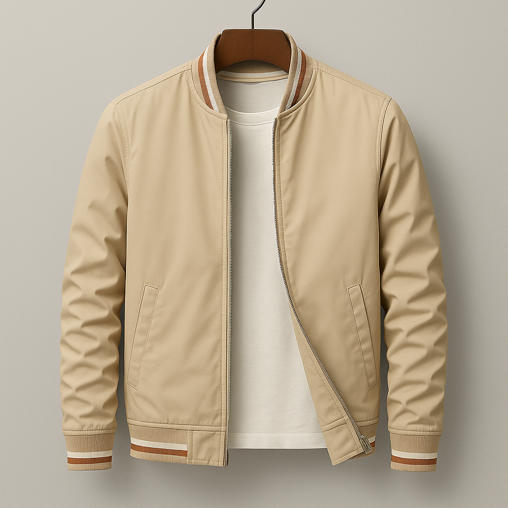Chez Monsieur™ | Giacca Bomber Elegante a Righe