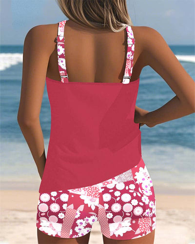 SABRINA | Costume da bagno a due pezzi con vestibilità confortevole e stile floreale da spiaggia