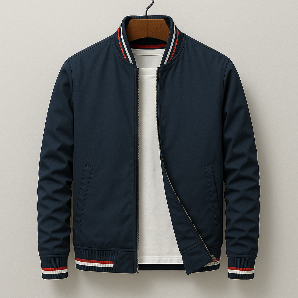 Chez Monsieur™ | Giacca Bomber Elegante a Righe
