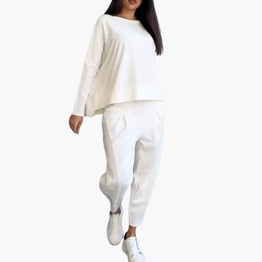 Anna | Set Comodo a Due Pezzi con Collo Rotondo