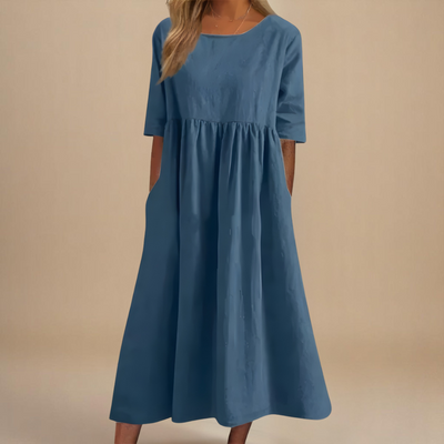Leviana™ | Abito in Cotone Flattering