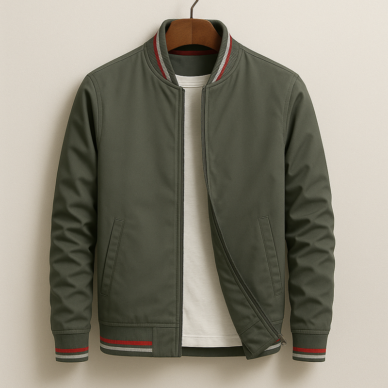 Chez Monsieur™ | Giacca Bomber Elegante a Righe
