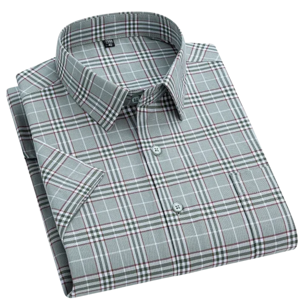 Camicia di Cotone a Maniche Corte