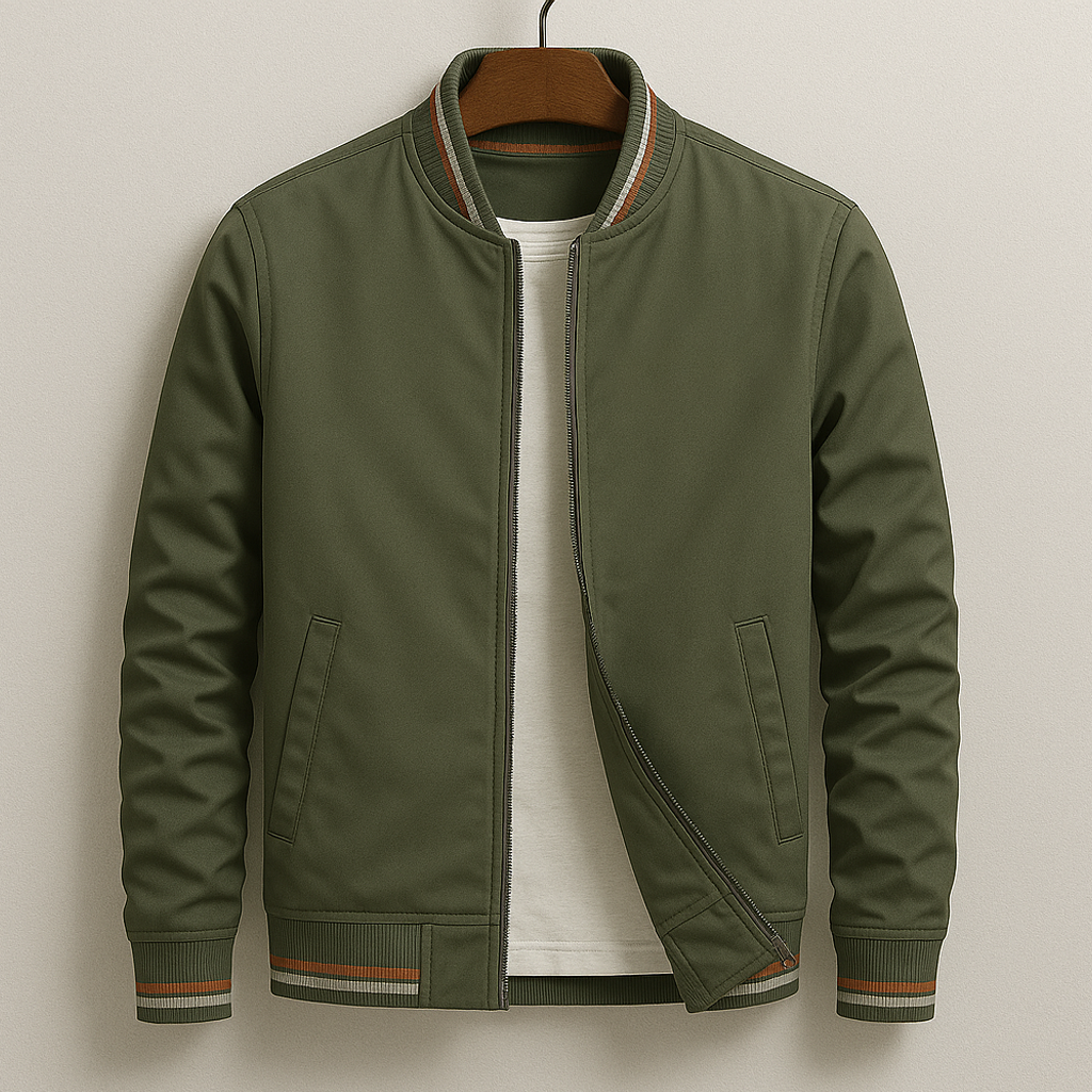 Chez Monsieur™ | Giacca Bomber Elegante a Righe
