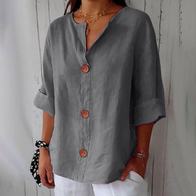Leviana™ | Blusa in Lino Casual