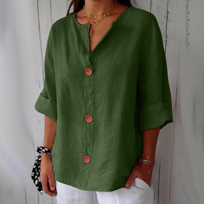 Leviana™ | Blusa in Lino Casual
