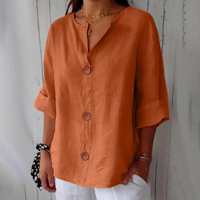 Leviana™ | Blusa in Lino Casual