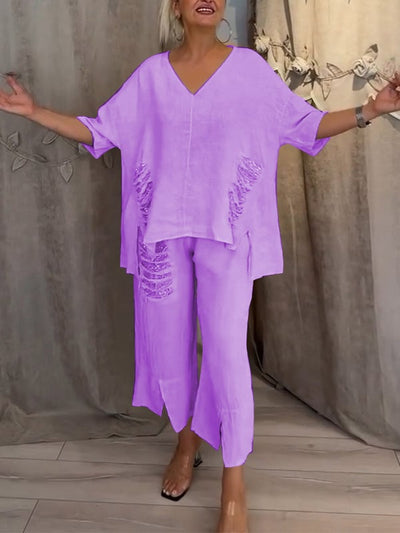 Completo Estivo a Due Pezzi con Eleganza Naturale