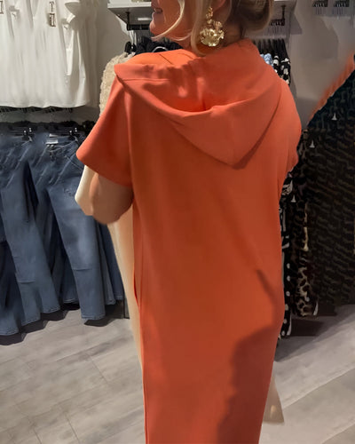 Saskia™ | Vestito con Cappuccio Casual