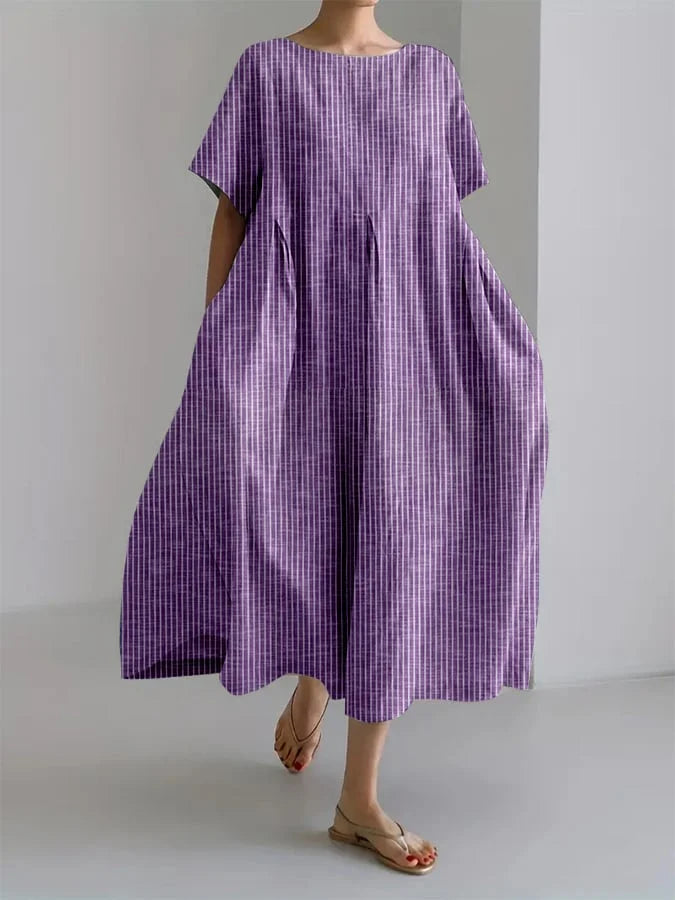 Bianca – Abito a Righe Retro