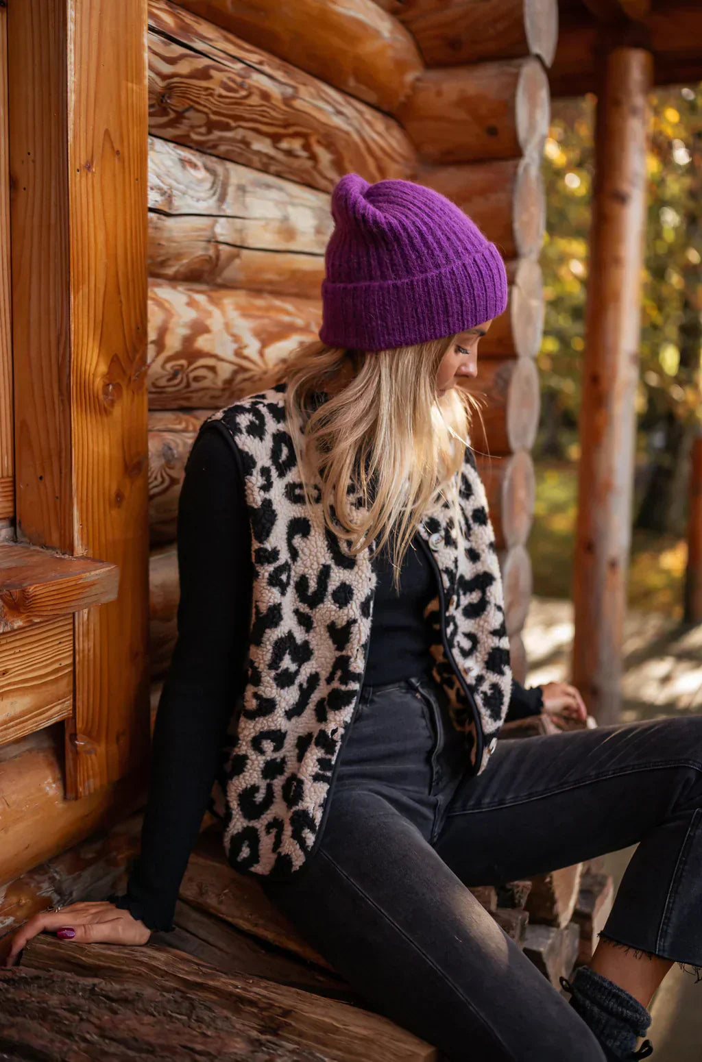 ASTRID™ | Gilet a Maglia Leopardo