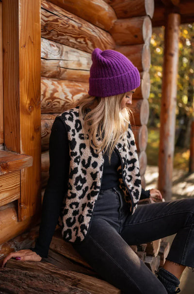 ASTRID™ | Gilet a Maglia Leopardo