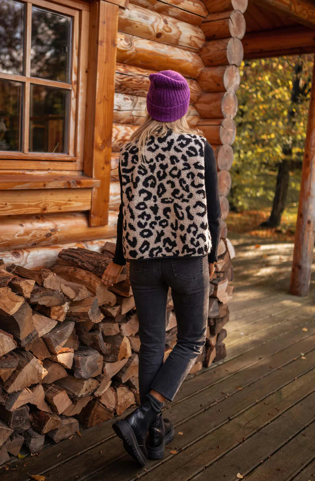 ASTRID™ | Gilet a Maglia Leopardo