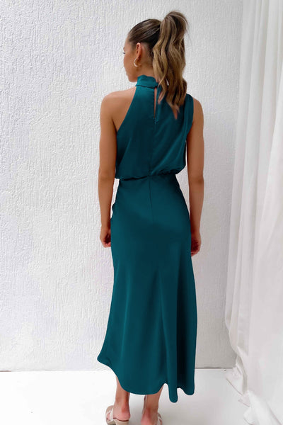 Lydia | Abito lungo con scollo a halter