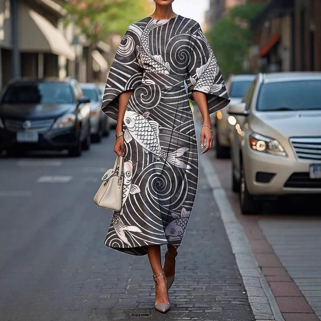 Melody | Abito Elegante con Collo Rotondo