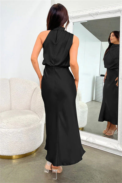 Lydia | Abito lungo con scollo a halter