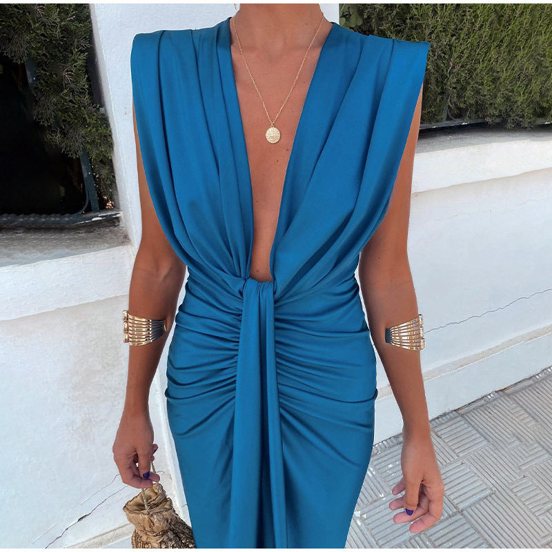 Crocetta™ | Elegante Abito con Scollo Profondo