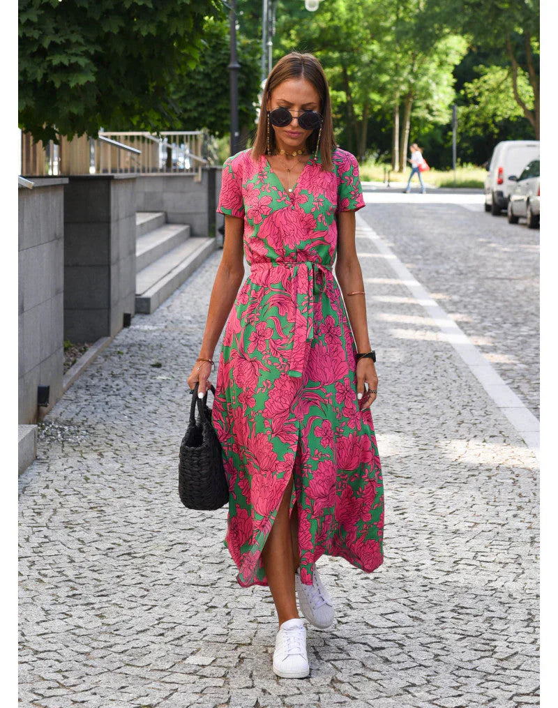 Suzanne | Abito elegante con scollo a V