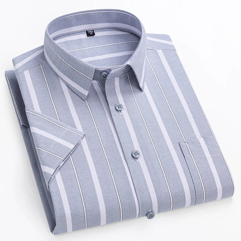 Camicia di Cotone a Maniche Corte