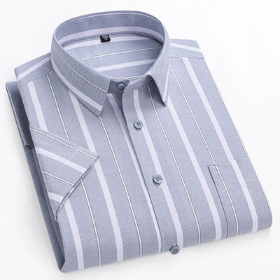 Camicia di Cotone a Maniche Corte