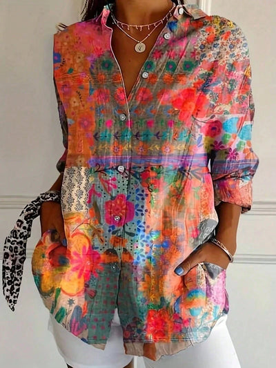 Annika | Blusa colorata con stampa giocosa