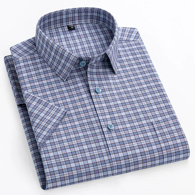 Camicia di Cotone a Maniche Corte