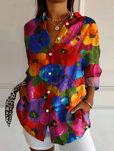 Annika | Blusa colorata con stampa giocosa