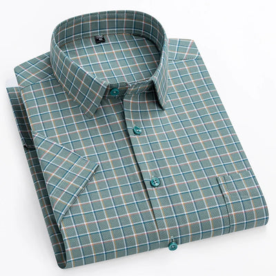 Camicia di Cotone a Maniche Corte