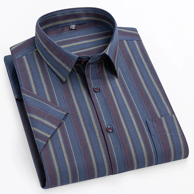 Camicia di Cotone a Maniche Corte