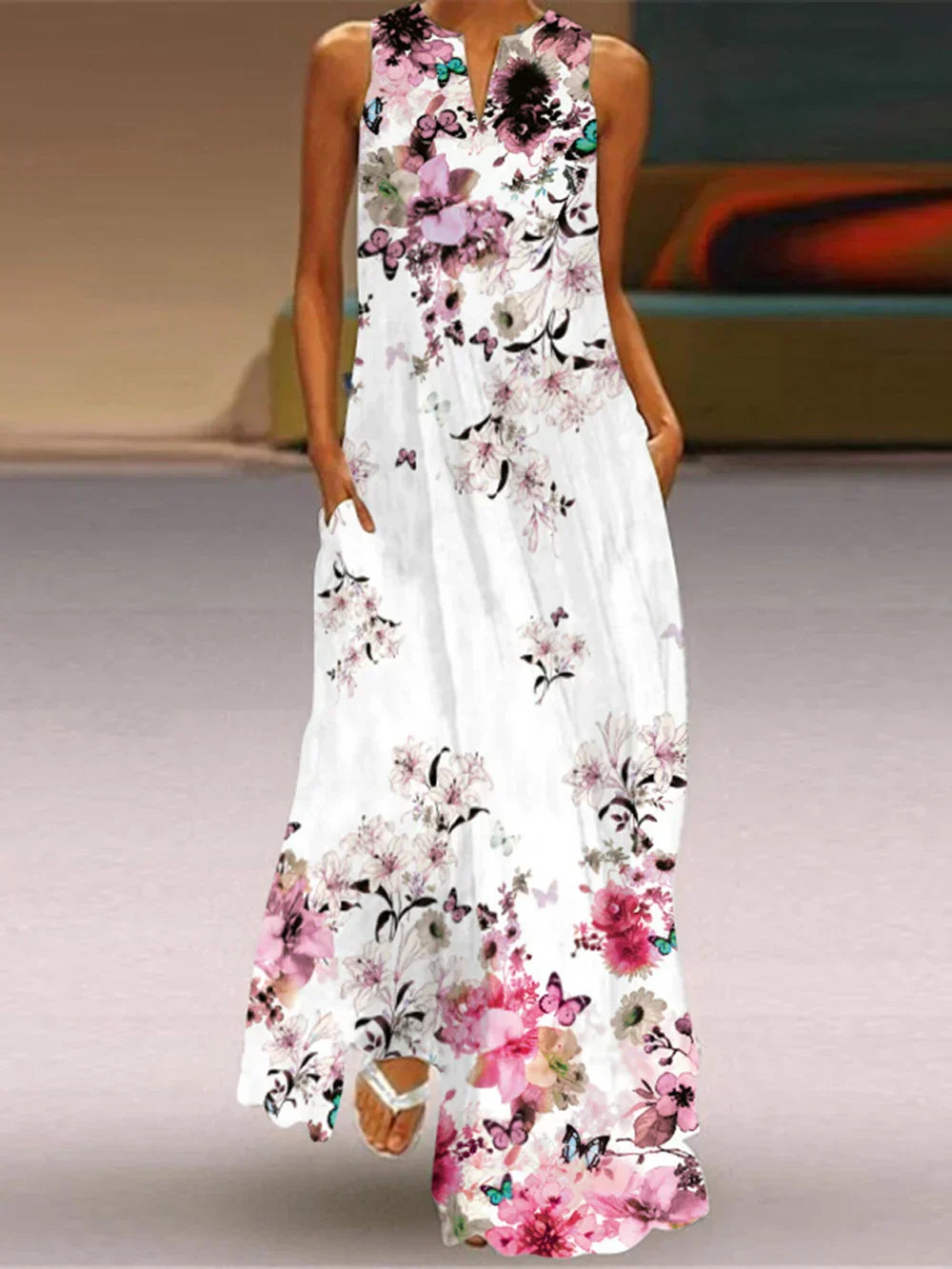Aurelia | Abito A-Line Farfalla e Fiori