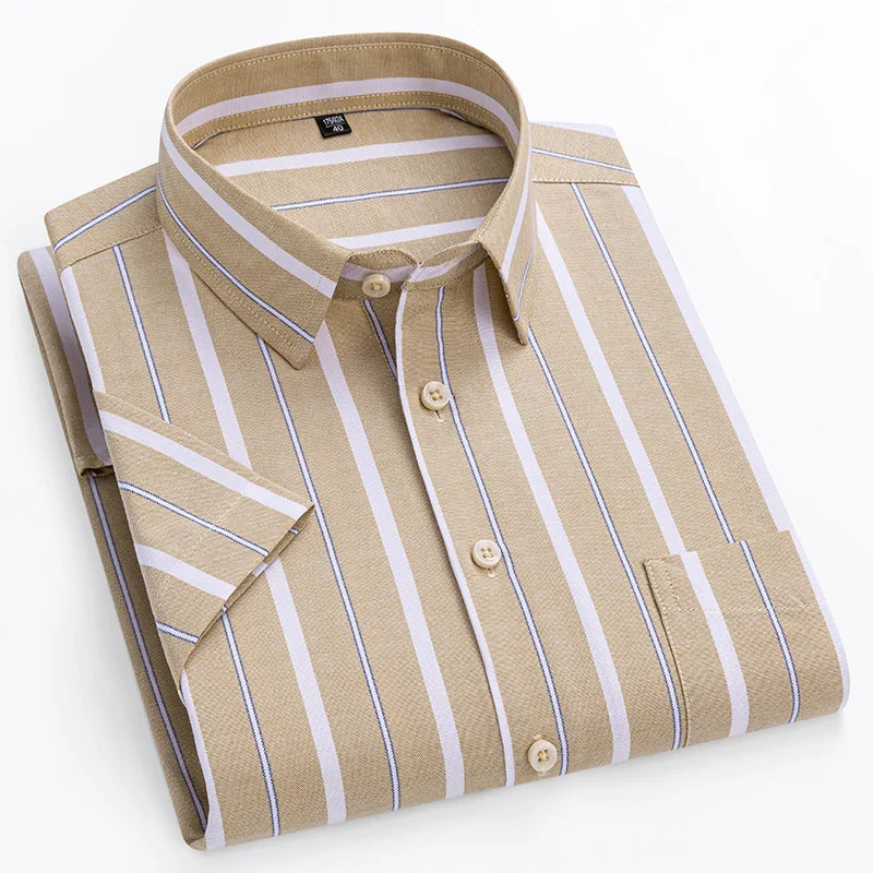 Camicia di Cotone a Maniche Corte